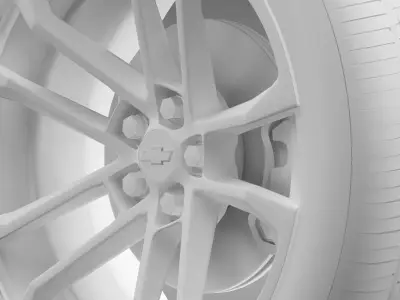 Chevrolet Camaro SSX Concept 2010 wheel 3D model