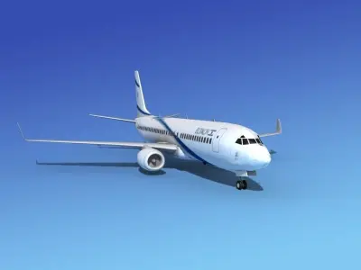 Boeing 737-800 El Al 3D model