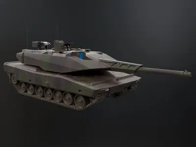 KF-51 Panther German Main Battle Tank Camo 3D model purchase