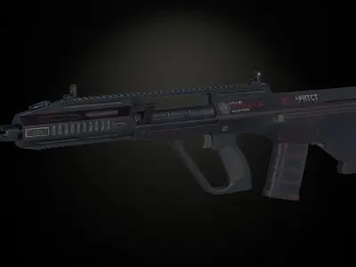 AUG A4 Low-poly 3D model