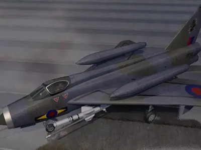 English Electric Lightning F-6 - BAC 3D model