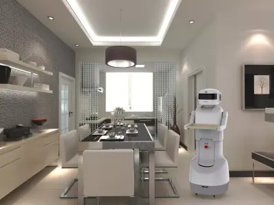 Server robot 3D model