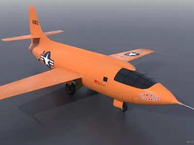 X-1 - Rigged Low-poly 3D model