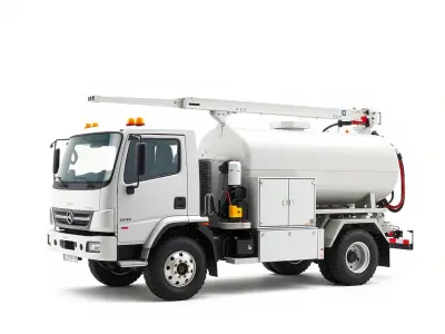 Advanced De-Icing Truck with Elevated Boom model pack Low-poly 3D model