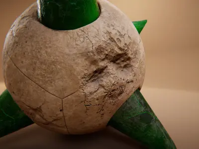 Ancient Artifact 3 Low-poly 3D model