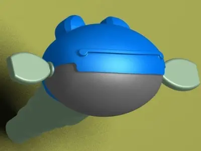 Blue Frog tap Free 3D model