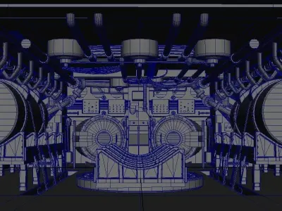 Submarine Interior 3D model