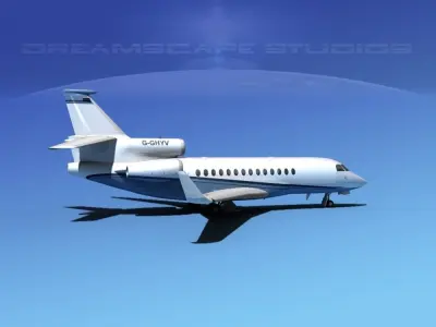 Dassault Falcon 7X V05 3D model
