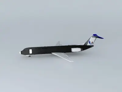 Naft Airlines Fokker 100 Free 3D model