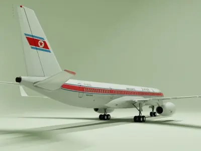 Tupolev tu 204 3D model
