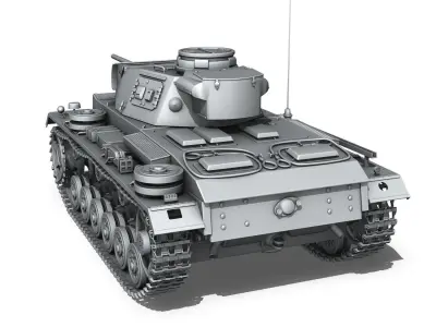 PzKpfw III - Panzerkampfwagen III - Ausf L  3D model