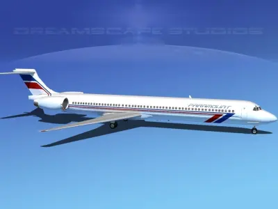 McDonnell Douglas MD80 Paramount 3D model