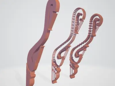 corbel Low-poly 3D model