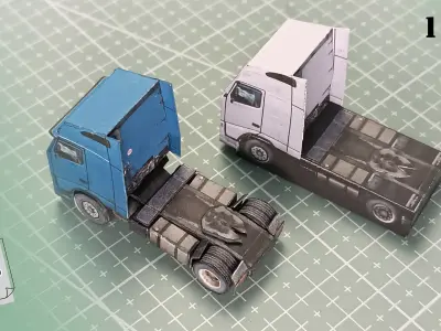 SPBox-001 - papercraft cut model Free 3D model