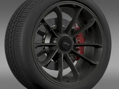 Porsche 911 GT3 2014 wheel 3D model