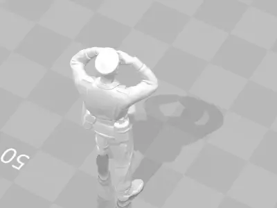 General miniature II World War 3D print model