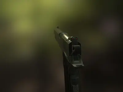 Citadel 1911 9mm Pistol Low-poly 3D model