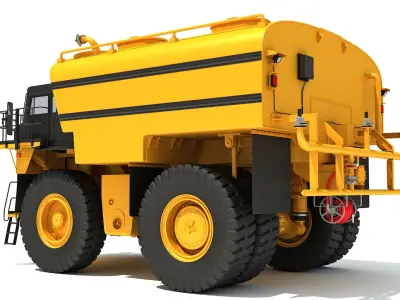 Water Delivery Off Highway Truck 3D model purchase