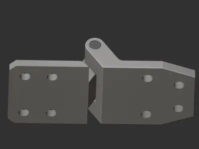 Steel Hinge Free 3D print model