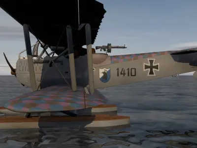 Hansa-Brandenburg W-12 3D model