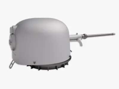 76MM OTO Melara 3D model 3D model