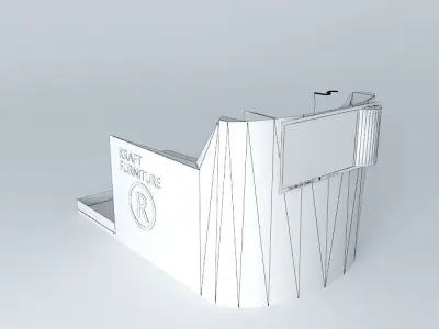 First Class Airplane Seat Free 3D model