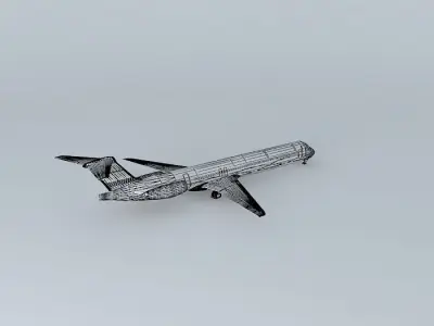 MD-83 GoldenJet The Heart of Iceland GJ27HOI Free 3D model