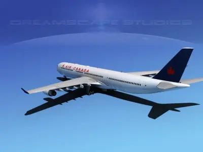 Airbus A340-600 Air Canada 3D model