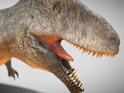 Giganotosaurus The Apex Hunter of Cretaceous South America Low-poly 3D model