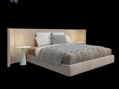 ARCHILINE Design Studio - CM - Bed 01 Free 3D model