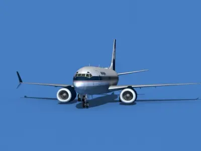 Boeing 737 MAX 7 Aero Peru 3D model