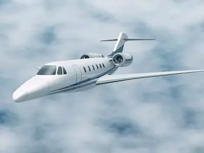 Cessna Citation X business jet 3D model