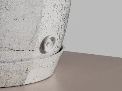 Flowerpot with valve Free 3D model