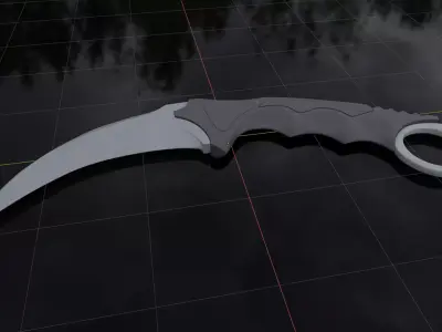 Karambit Low-poly 3D model