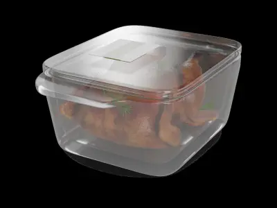 Dried meats Smoked Turkey Breast 3D model