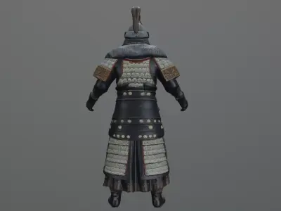 mongolian soldier 3D model