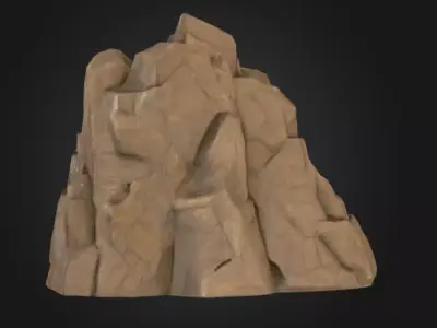 Skull Altar Low-poly 3D model