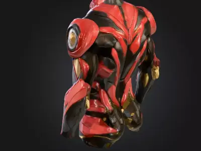 Ferrari Armor Suit Low-poly 3D model