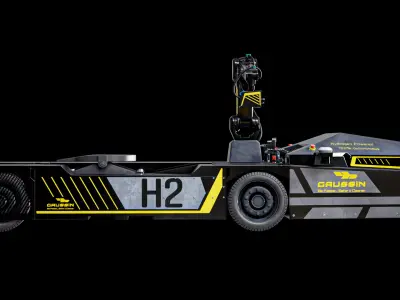 Port Robotic Vehicle Gaussin Virtual Driver 3D model