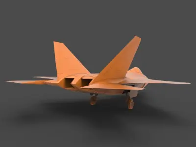 F-22 Raptor 3D print model