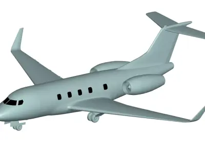 Privatejet private jet 3D model