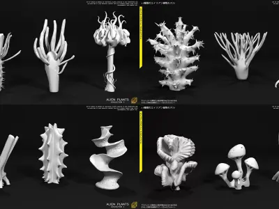 ALIEN PLANTS Collection 2 3D model