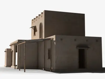 Arab x14 Low-poly 3D model
