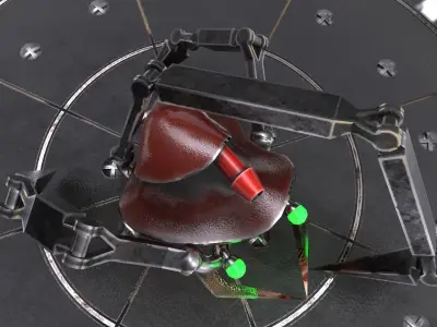 Crab Droid Low-poly 3D model