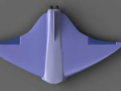 Mantajet jet plane 3D print model