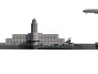 Delta Airlines Convair 880  and Douglas DC 8 11 3D model