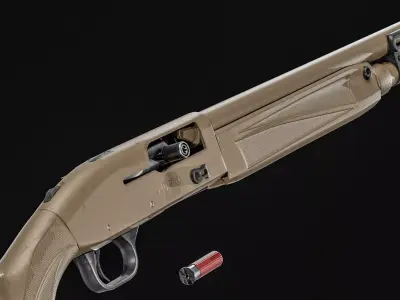 Mossberg 940 Pro Thunder Ranch Shotgun Low-poly 3D model