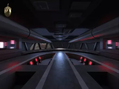 Star Destroyer Bridge Interior Low-poly 3D model