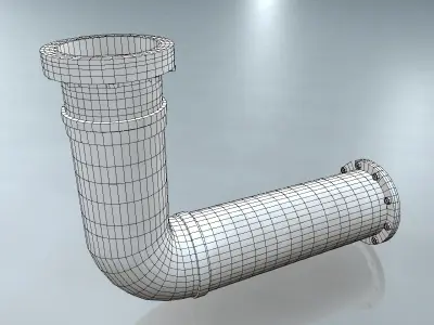 Rusted Pipe 007 3D model