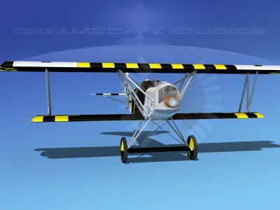 Fokker D-VII V06 Luftwaffe 3D model